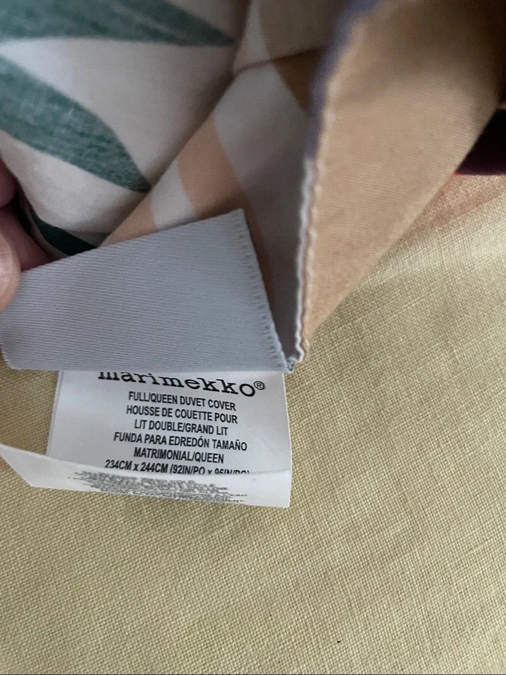 Marimekko Ojakellukka full/queen duvet cover with 1 pillowcase